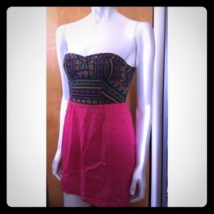 staring at stars urban outfitters strapless dress